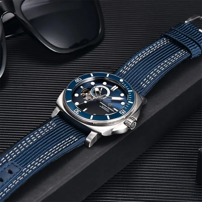 Pagani Design PD-1736 Open Heart Automatic Blue Men's Watch